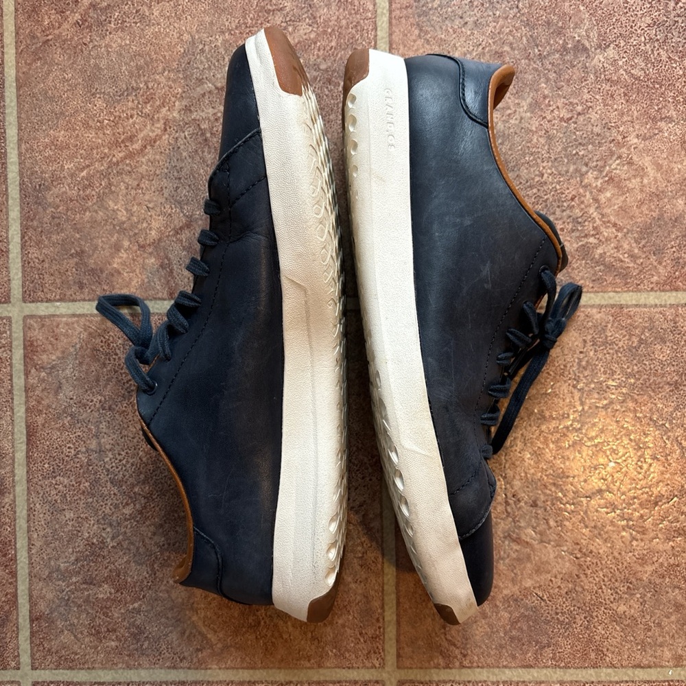 Cole Haan Men's Navy Grandpro Leather Sneakers